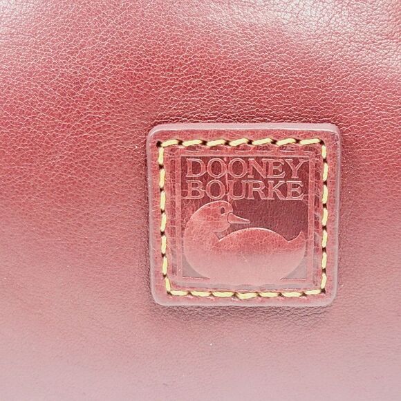 Dooney & Bourke Florentine Barlow Satchel Bucket Crossbody Bag Merlot Red $548 - Picture 7 of 15
